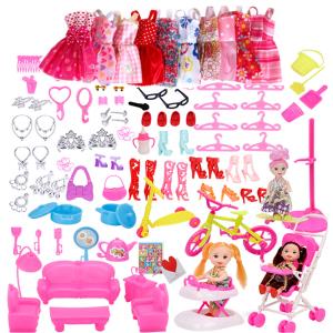 118pcs-set-barbie-doll-accessories